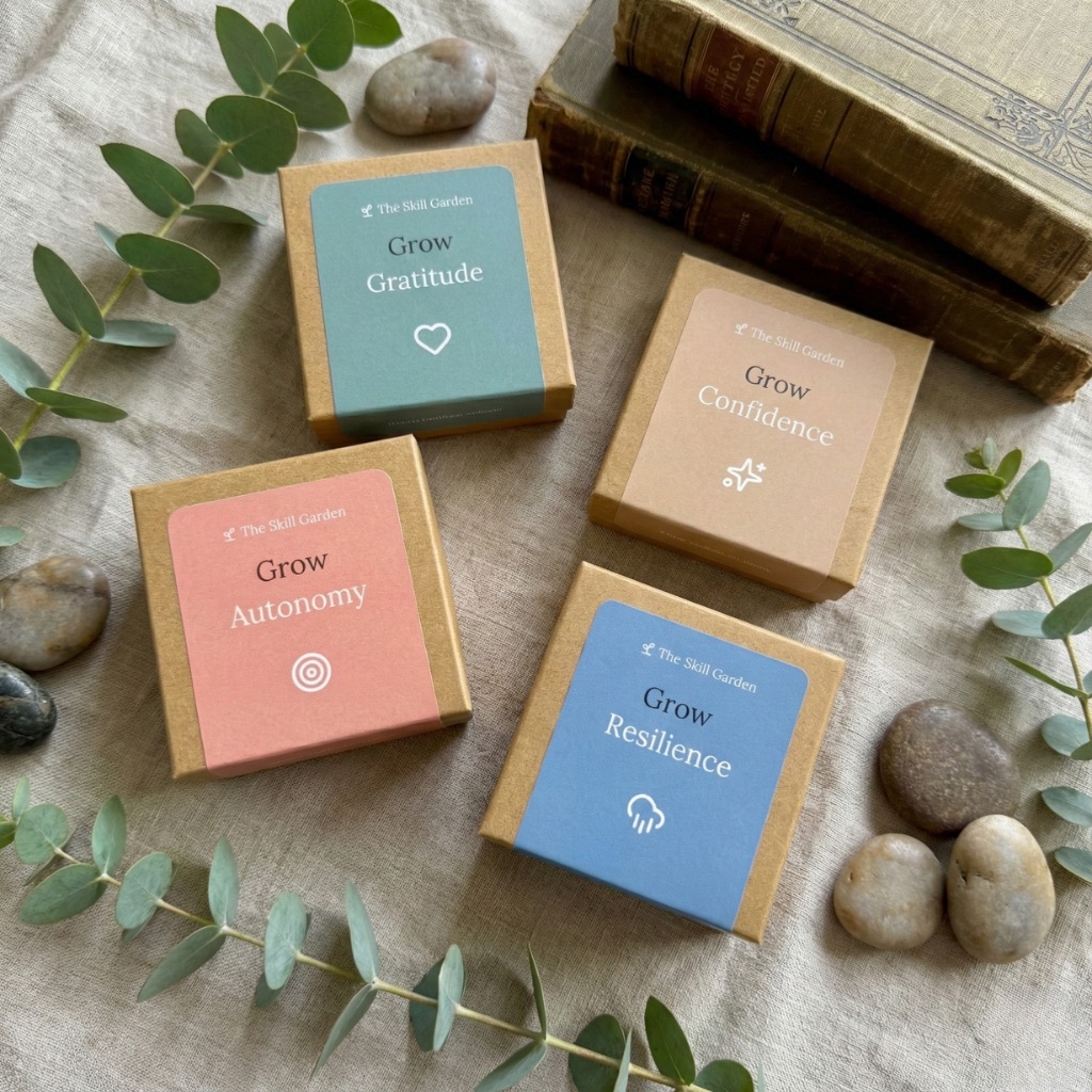 The Skill Garden educational card decks for teaching kids emotional intelligence and life skills